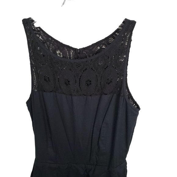 BB Dakota Size 8 Dress Renley Fit & Flare Minidress Bateau Sleeveless Black - Picture 11 of 13